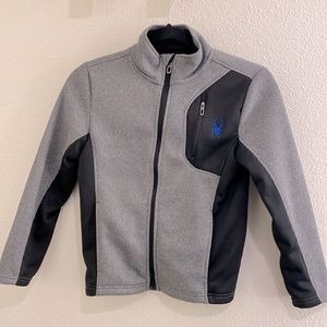 Spyder Gray and Black Kids Jacket